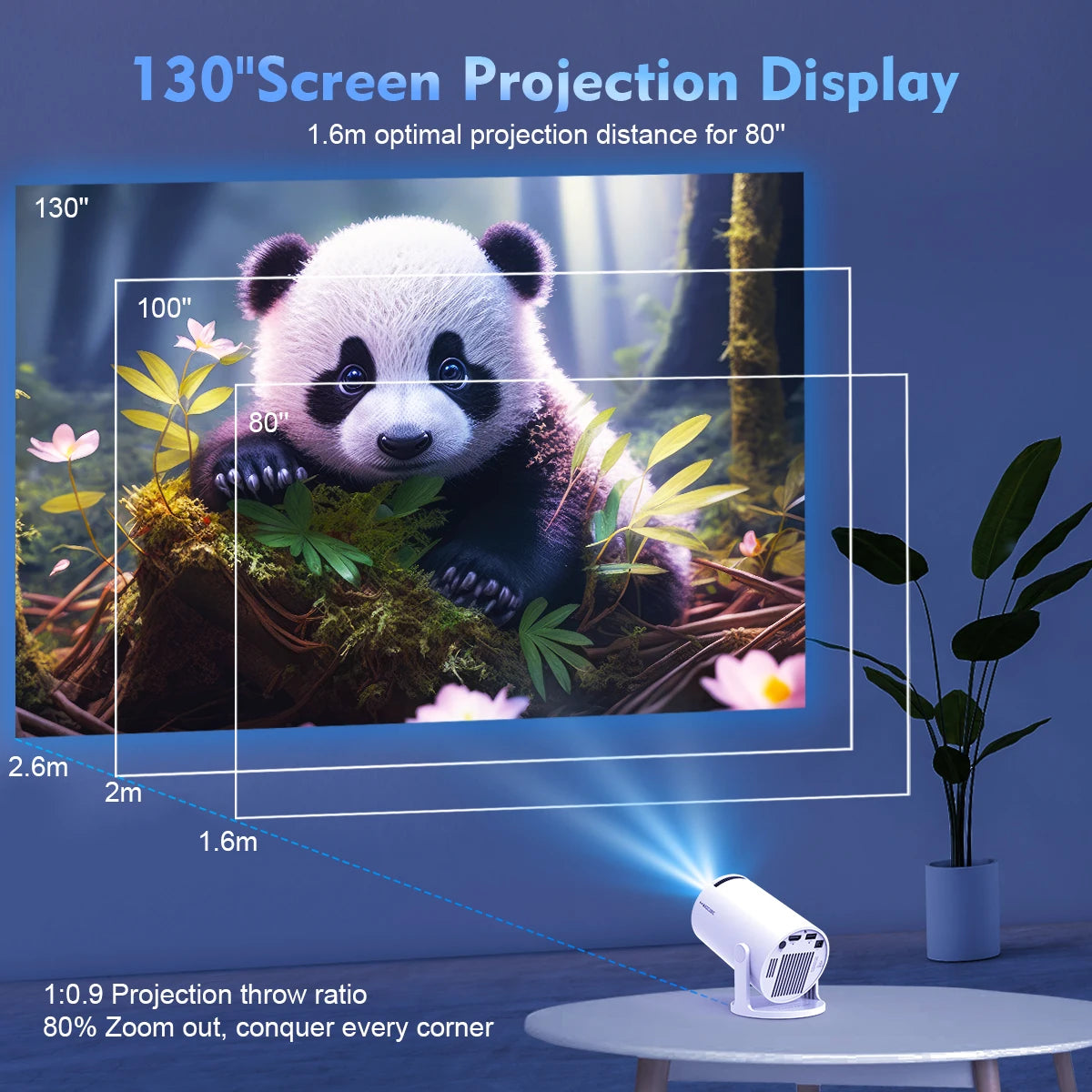 Magcubic – Proyector portátil para casa y exterior